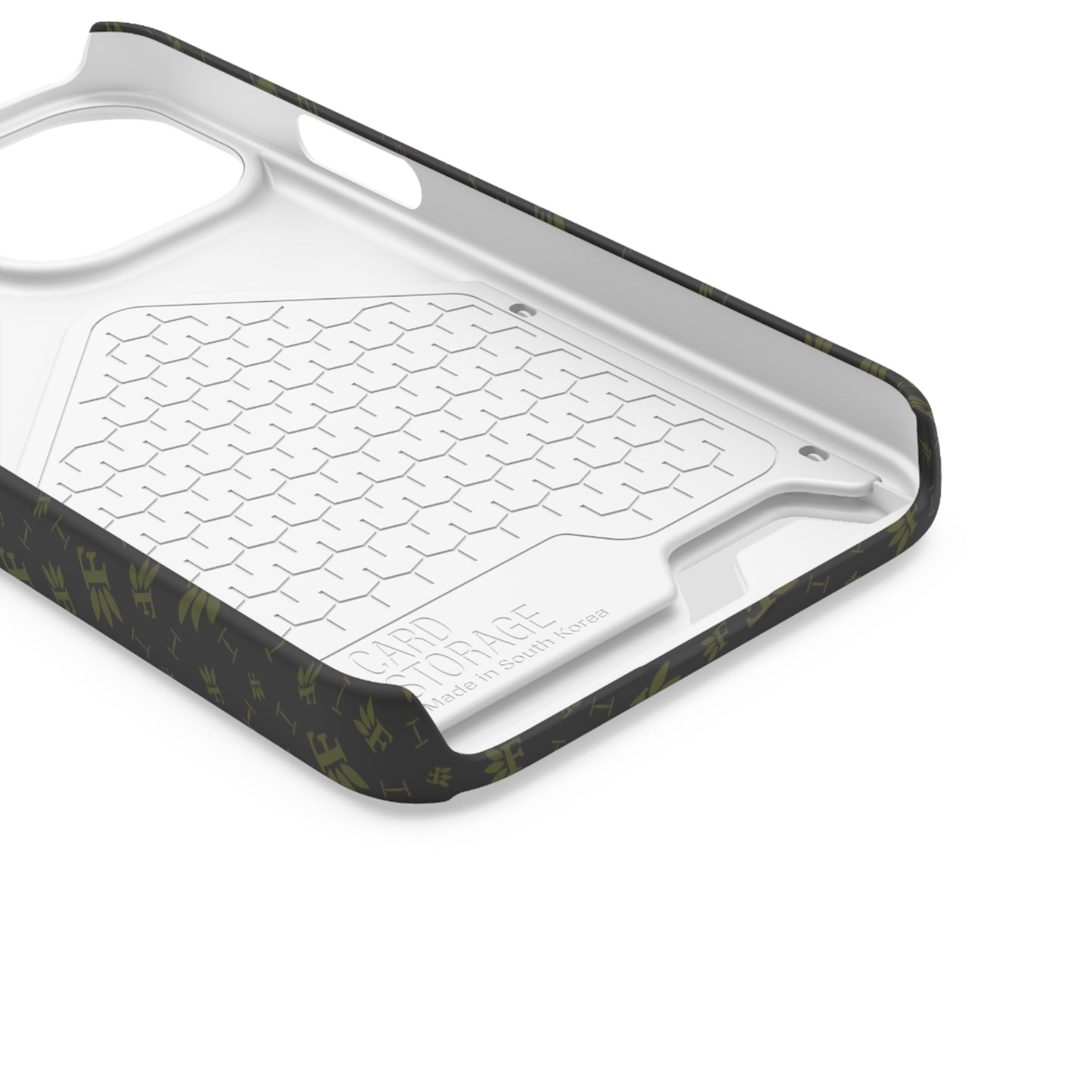 Forberz Magnetic Phone Case w/Card Holder - Black w/Gold Pattern - 20 Style