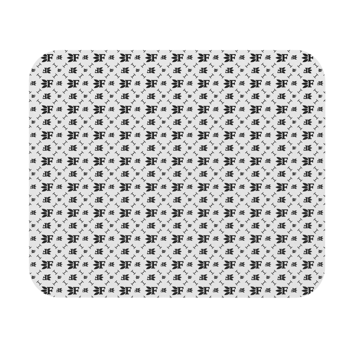 Forberz Mouse Pad - White w/Black Pattern - Classic