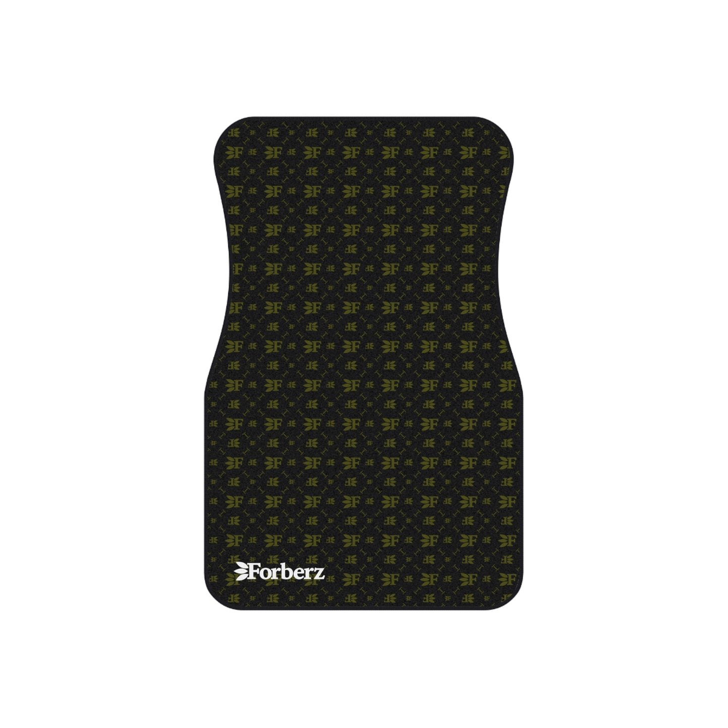 Forberz Car Mats Set of 4 - Black w/Gold Pattern - Classic
