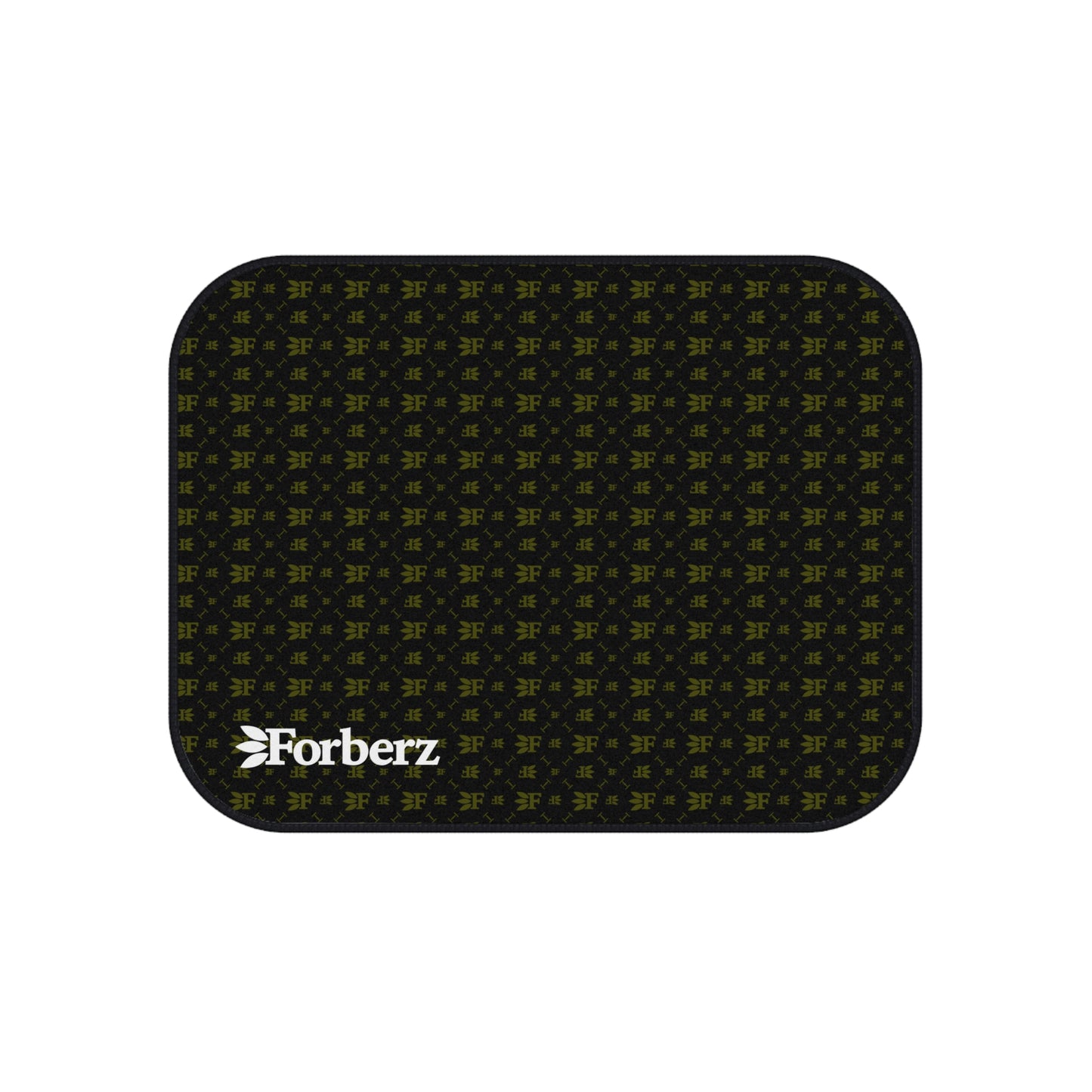 Forberz Car Mats Set of 4 - Black w/Gold Pattern - Classic