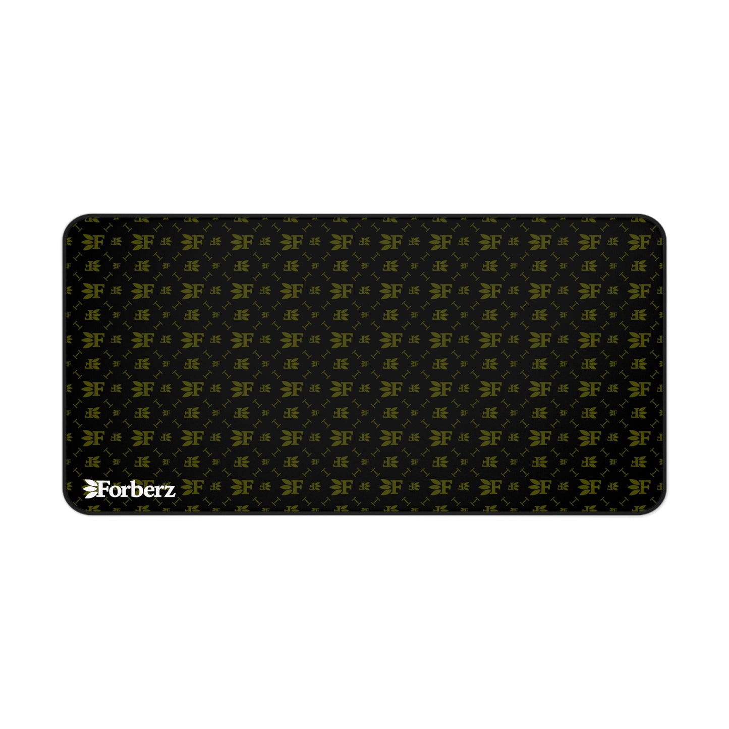Forberz Desk Mat - Black w/Gold Pattern - Classic