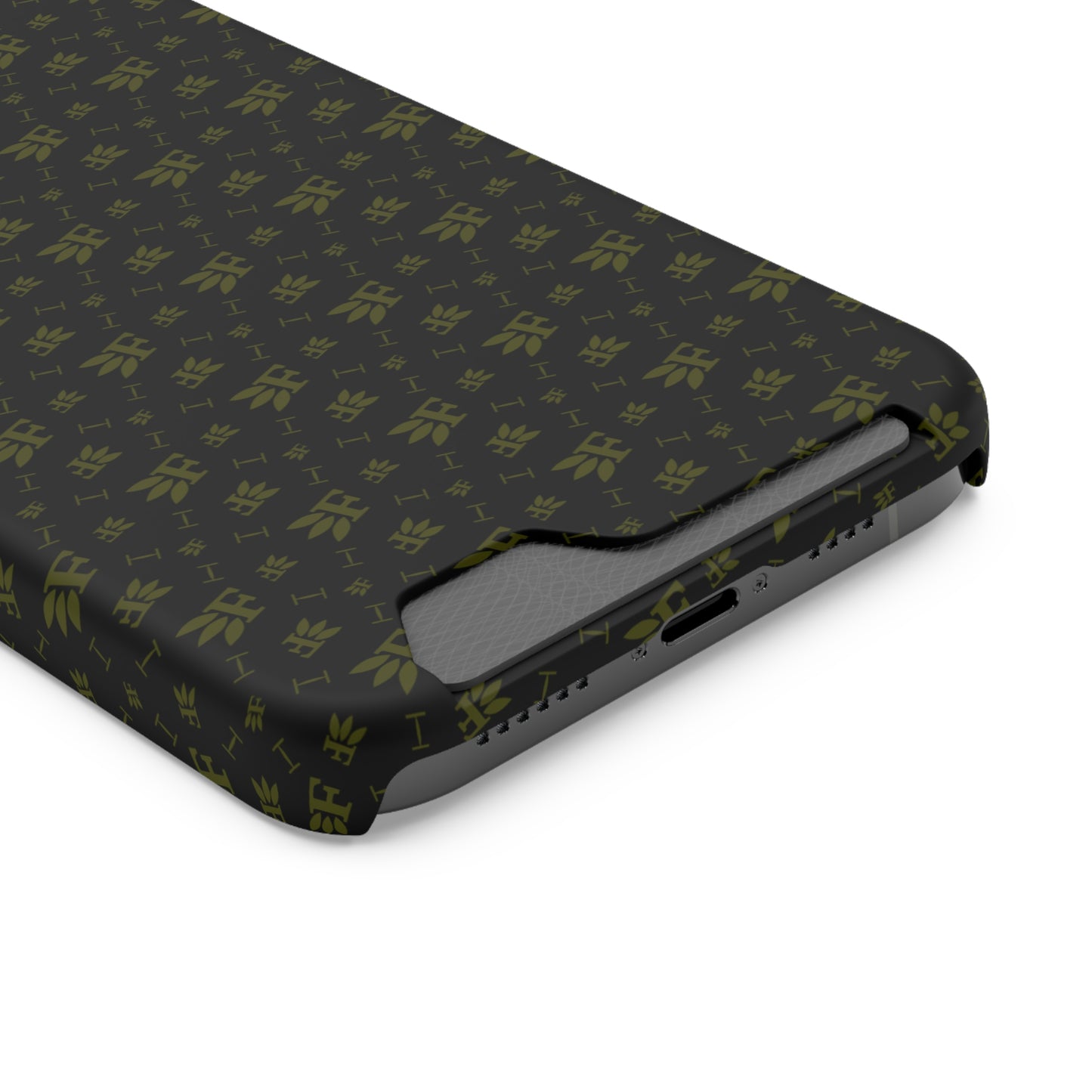 Forberz Magnetic Phone Case w/Card Holder - Black w/Gold Pattern - 20 Style