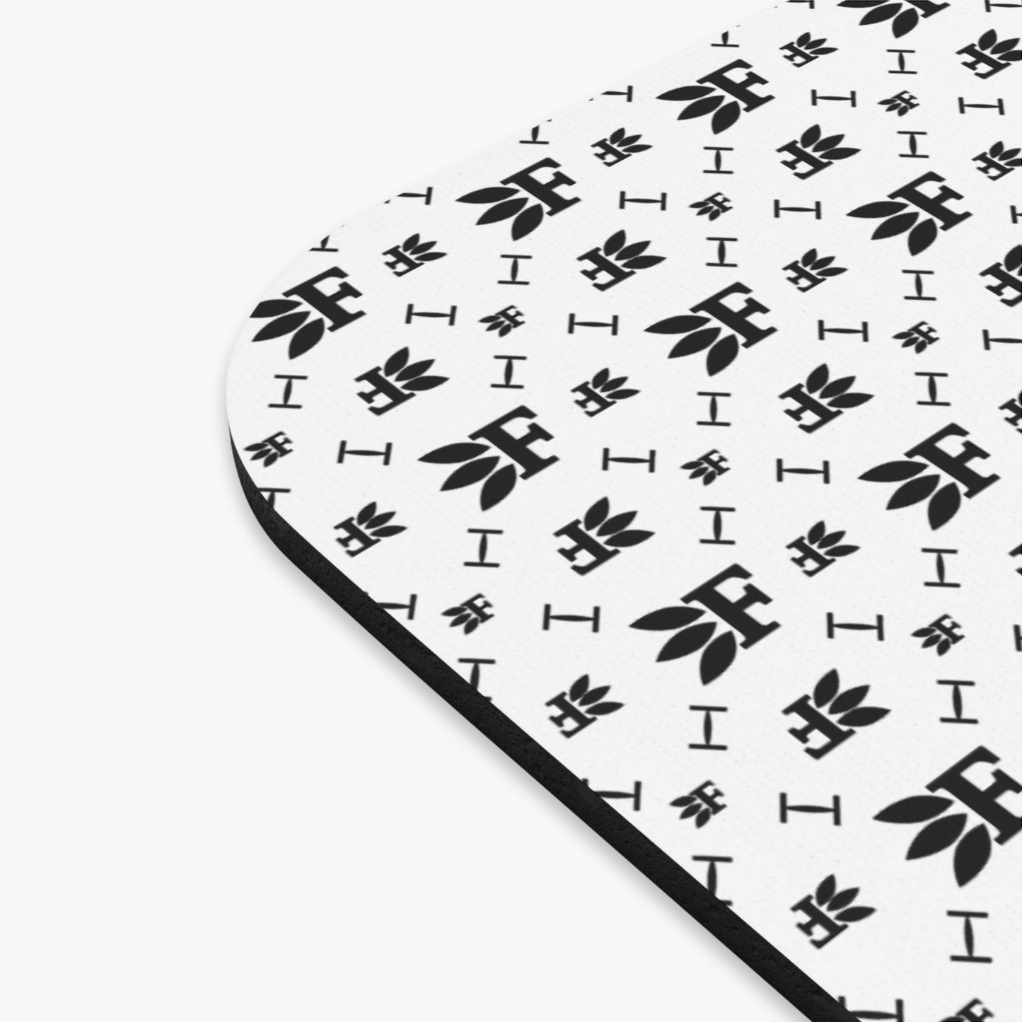 Forberz Mouse Pad - White w/Black Pattern - Classic